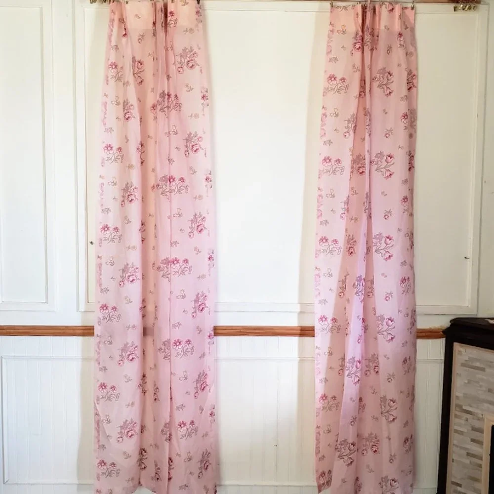 Vintage curtain panels